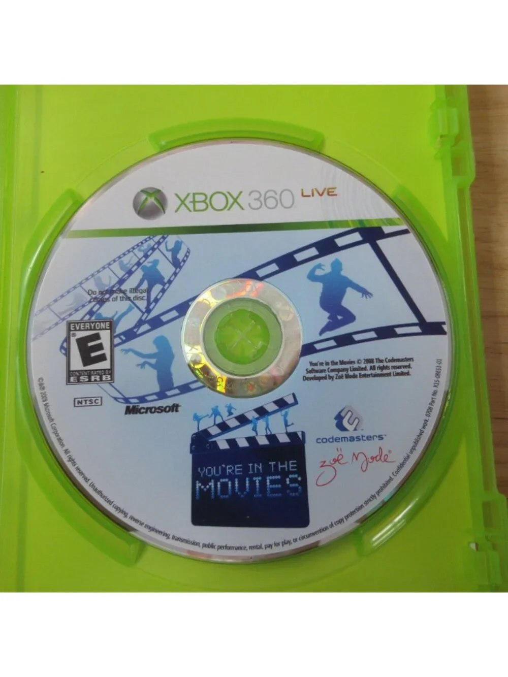 You're In The Movies - Microsoft Xbox 360 With Manual